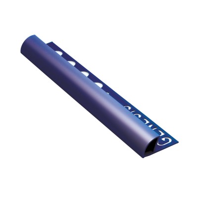 Profilo arrotondato in PVC - Blu lucido