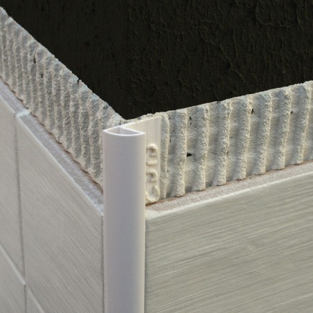 Profilo arrotondato in PVC - Nero granito