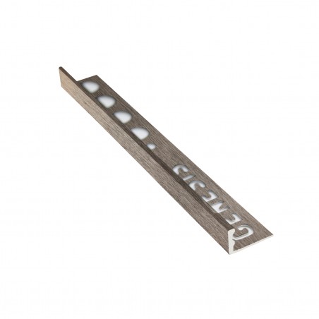 Profilo angolare in alluminio - Acciaio spazzolato